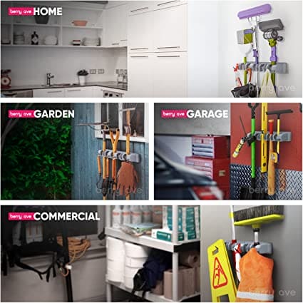 Magic Mop Holder, Multifunctional Broom Holder, ABS Mop Holder, Kitchen Bathroom Organizer Rack, Brush Broom Organizer Hanger, Household Mop Brush Hanger, 4 Position Broom And Mop Holder Magic Mop Holder, Multifunctional Broom Holder, ABS Mop Holder, Kitchen Bathroom Organizer Rack, Brush Broom Organizer Hanger, Household Mop Brush Hanger, 4 Position Broom And Mop Holder